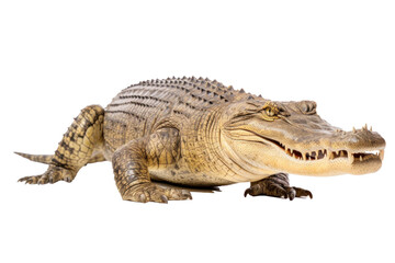 Naklejka premium A crocodile isolated on transparent background