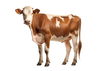 A cow isolated on transparent background. - obrazy, fototapety, plakaty