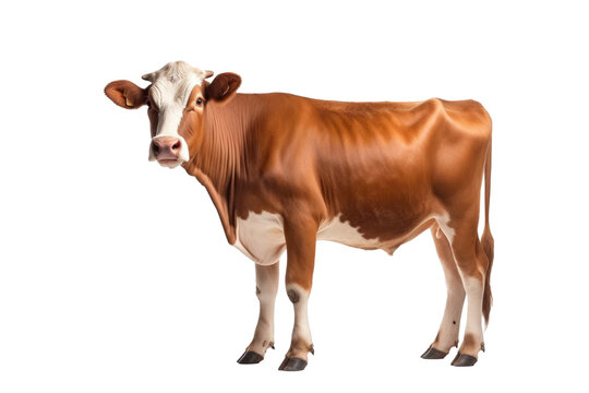 A cow isolated on transparent background.