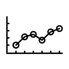 Indicators key performance indicator icon with black outline style. graph, performance, indicator, chart, business, analysis, progress. Vector Illustration