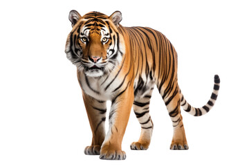 Fototapeta premium A tiger isolated on transparent background.