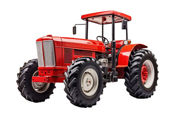 A tractor isolated on transparent background.