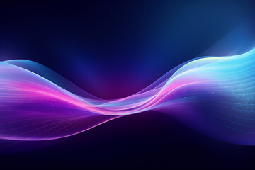 Purple cool wave background material, Generative AI	