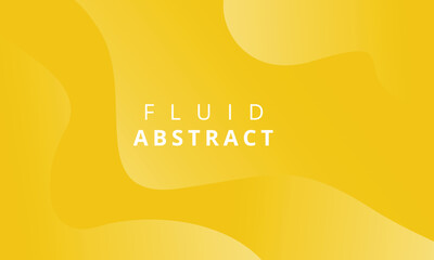 Abstract yellow fluid background - obrazy, fototapety, plakaty