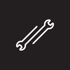 Wrench icons set. Wrench vector icon. Spanner symbol Tools and Service icons set. Wrench,