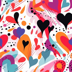 Abstract Love Exploring Emotions for Valentines Day