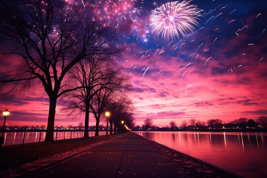 Fireworks: New Year's Eve fireworks or other winter celebrations can create stunning night sky photo opportunities. - Generative AI