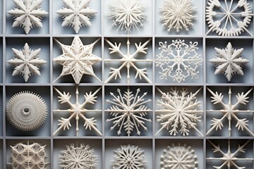 Snowy Details: Close-up shots of snowflakes on various objects, like fences, signs, or windows. - Generative AI