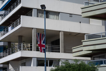 United Kingdom Flag in Punta del Este, Uruguay