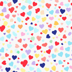 Romantic Heart Confetti Wrapping Paper for Valentines Day