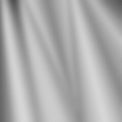 Silver gradient metallic background and gray noise texture.