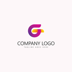 Letter G Logo with Simple and Elegant Color Gradations