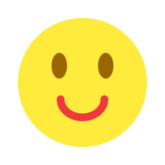 表情、笑顔、スマイルを表すカラースタイルのアイコン