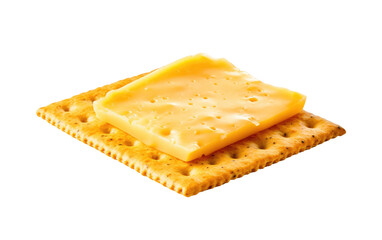 Gourmet Cheese Biscuit On Isolated Background
