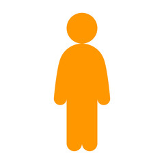 ユーザー、一人を表すカラースタイルのアイコン