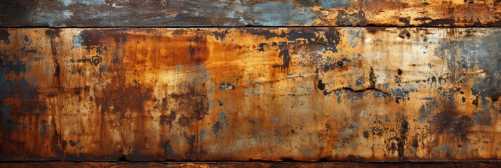 Rusty Metal Plate Front View Used , Banner Image For Website, Background Pattern Seamless, Desktop Wallpaper