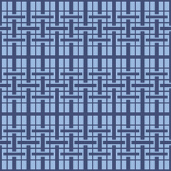 Japanese Weave Net Vector Seamless Pattern
