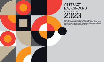 Vector flat abstract geometric colorful with Grey background colors. vector illustration Eps 10