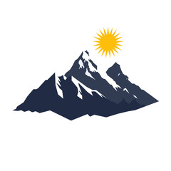 Kurdish Mountain and Sun