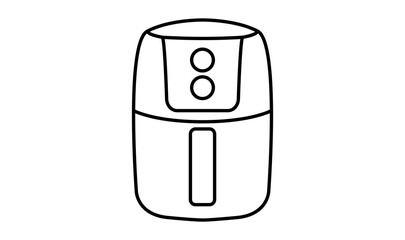 cooking air fryer appliance icon vector for graphic design, logo, website, social media, mobile app, UI illustration