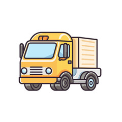 truck isolated on white background