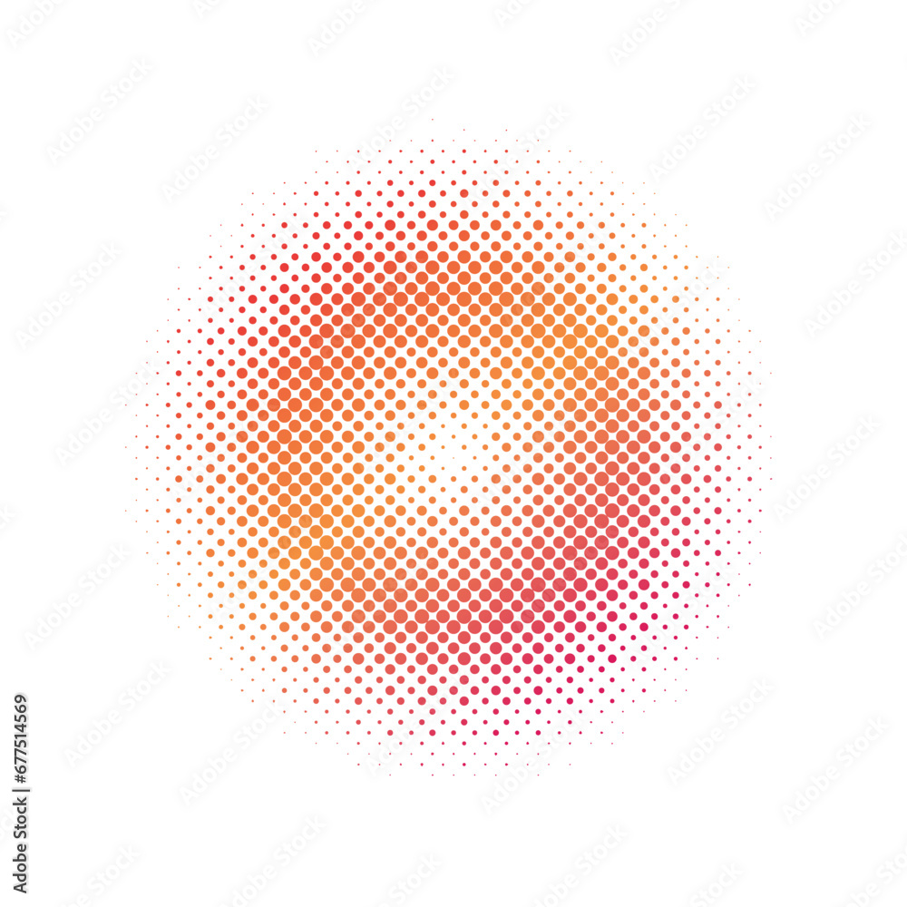 Wall mural Halftone icon vector