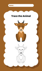 Writing Exercise Practice Worksheet for Kids