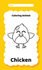 Coloring Exercise Practice Worksheet for Kids