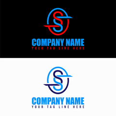 Fototapeta premium Lettermark logo design.
