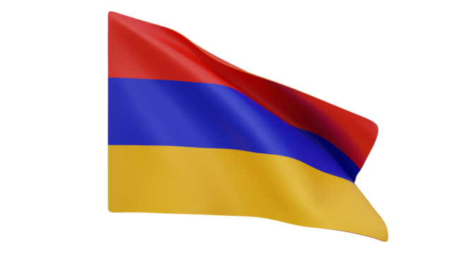 Armenia flag realistic 3d render isolated, armenia flag isolated, armenia flag background