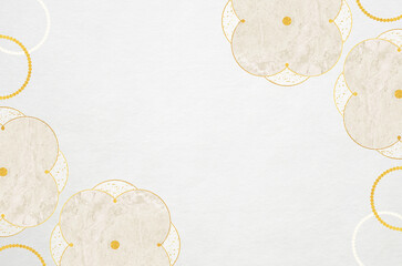 Luxury Japanese modern style background with Japanese washi paper texture. Abstract marbled floral patterned washi paper.