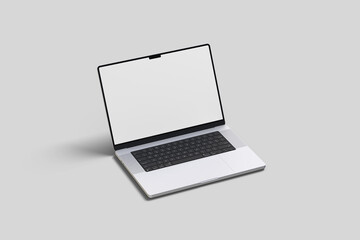 Laptop 16 inc blank mockup