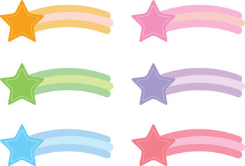 流れ星のタイトルバーセット