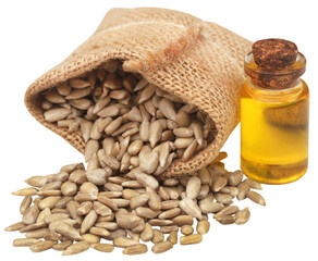 Sunflower seed with oil