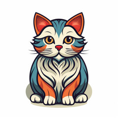 Obraz premium cat with a heart