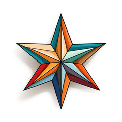 Fototapeta premium abstract star shape