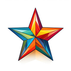 Fototapeta premium star shape on white background