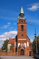 Church of St. Marcin in Szubin, Kuyavian-Pomeranian Voivodeship, Poland - obrazy, fototapety, plakaty