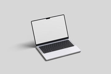 Laptop 14 inc blank mockup