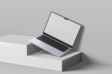 Laptop 14 inc blank mockup