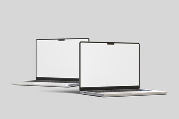 Laptop 14 inc blank mockup