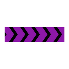 purple square banner with arrow