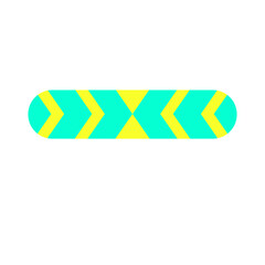 green mint yellow banner with arrow