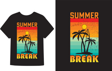 Summer Break 2024 Vacation T-shirt design