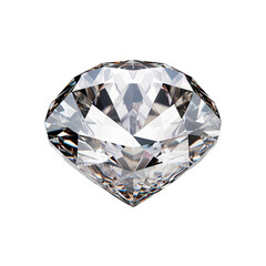Beautiful diamond isolated on transparent background