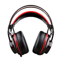 Beautiful gaming headphone isolated on transparent background