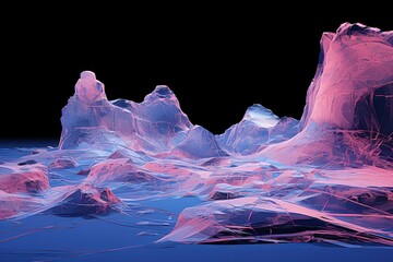 Ice Sculptures - Generative AI - obrazy, fototapety, plakaty
