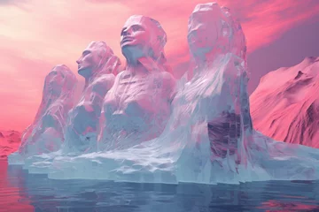 Foto op Canvas Ice Sculptures - Generative AI © Sidewaypics