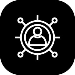 Iteration project development icon with black filled line outline style. development, process, business, cycle, strategy, methodology, management. Vector Illustration