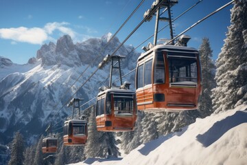 Ski Lifts and Gondolas - Generative AI